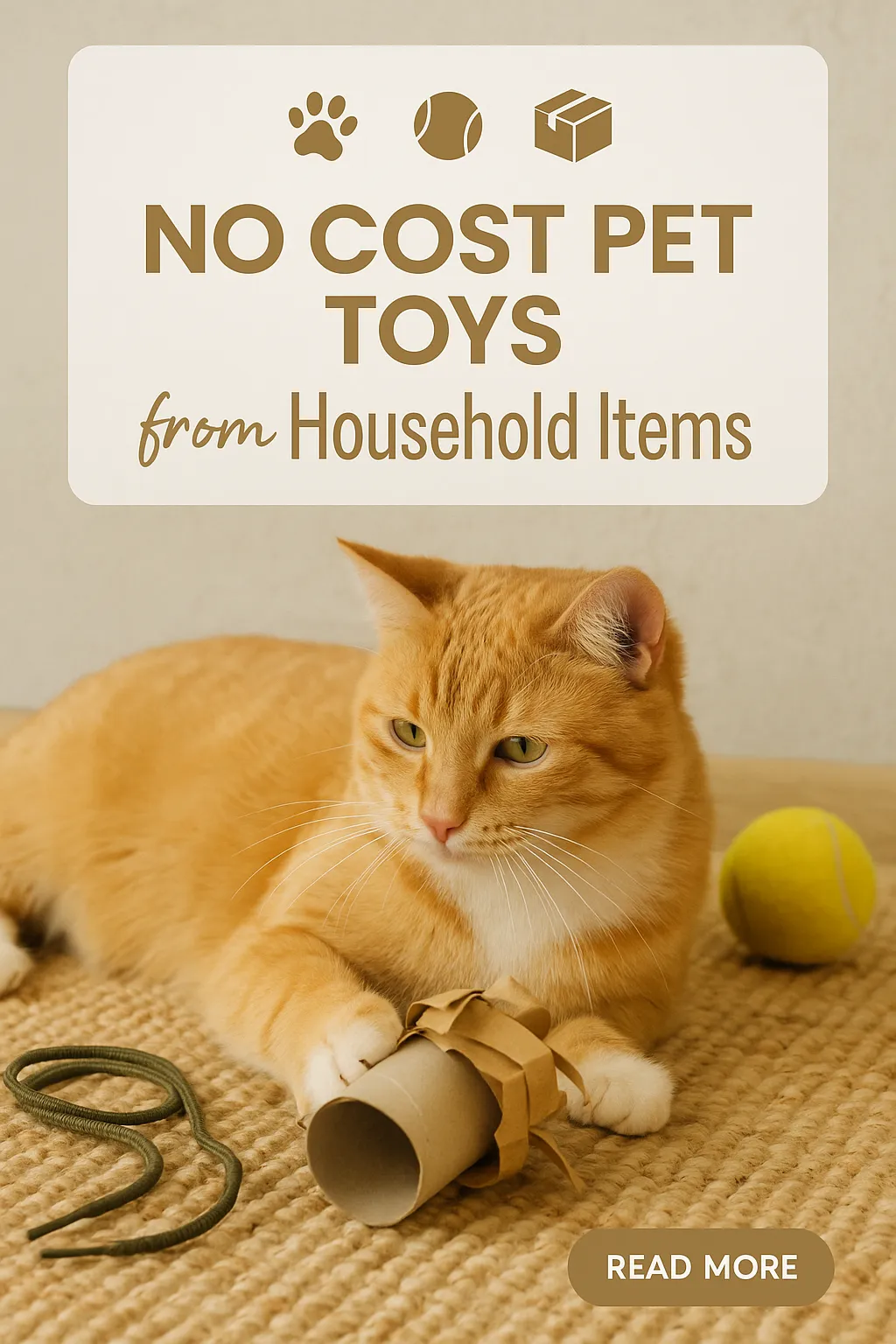 No Cost Pet Toys from Household Items
