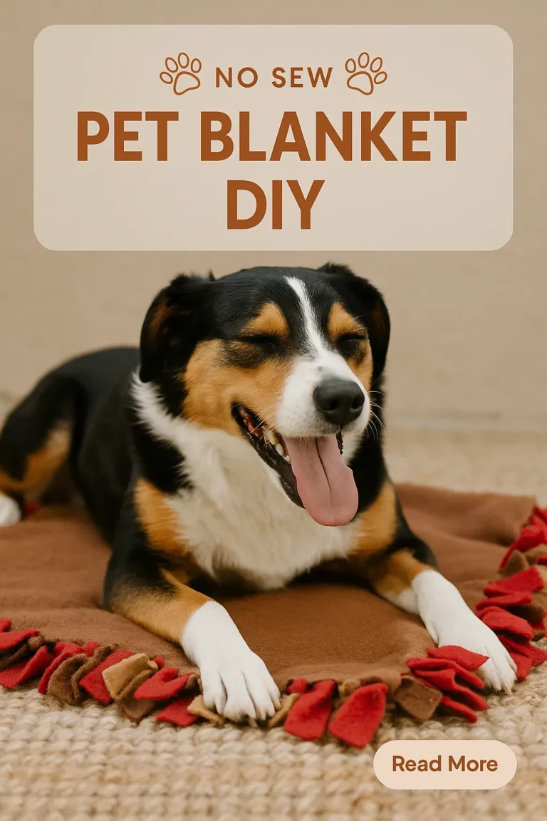 No Sew Pet Blanket DIY