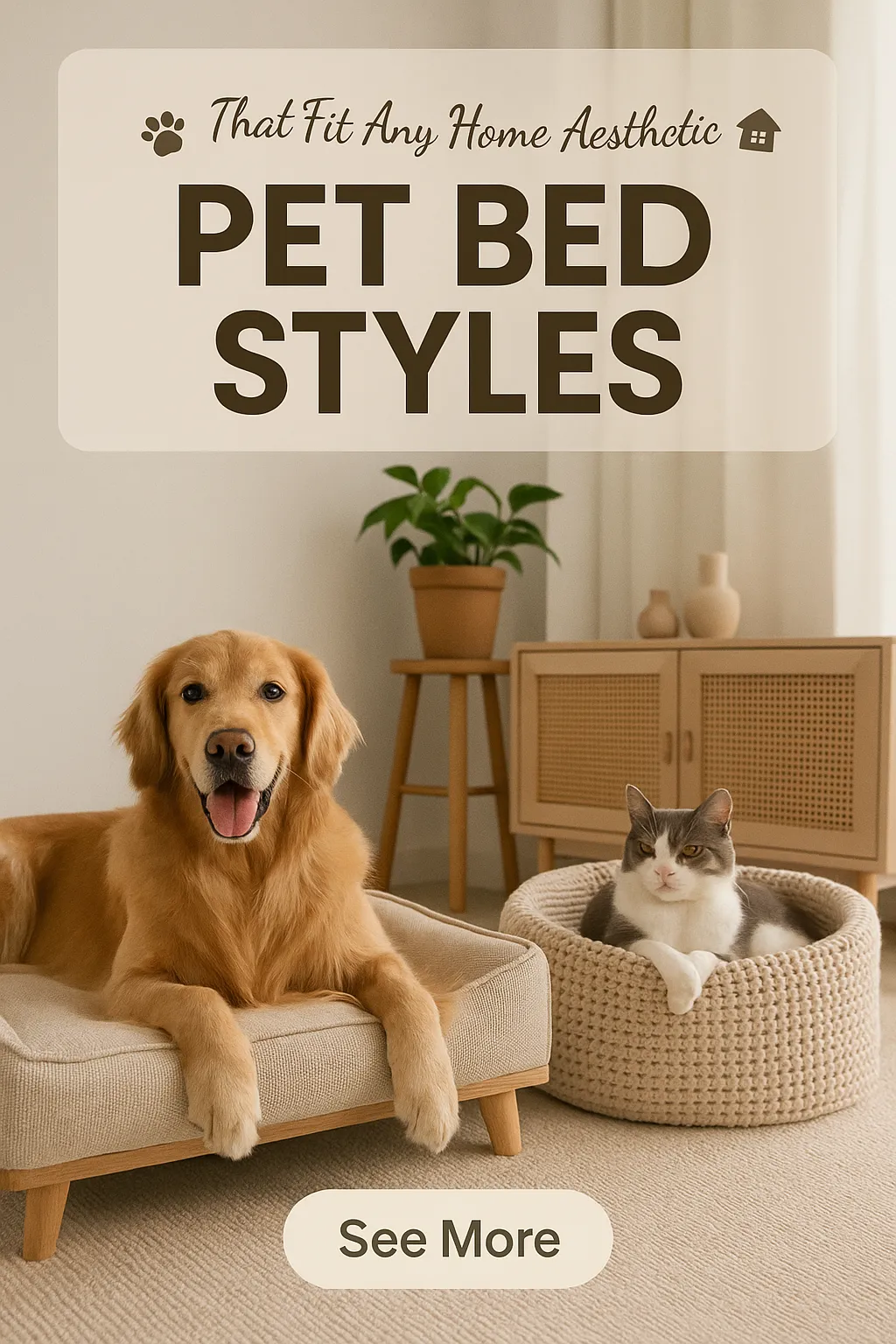 Pet Bed Styles That Fit Any Home Aesthetic
