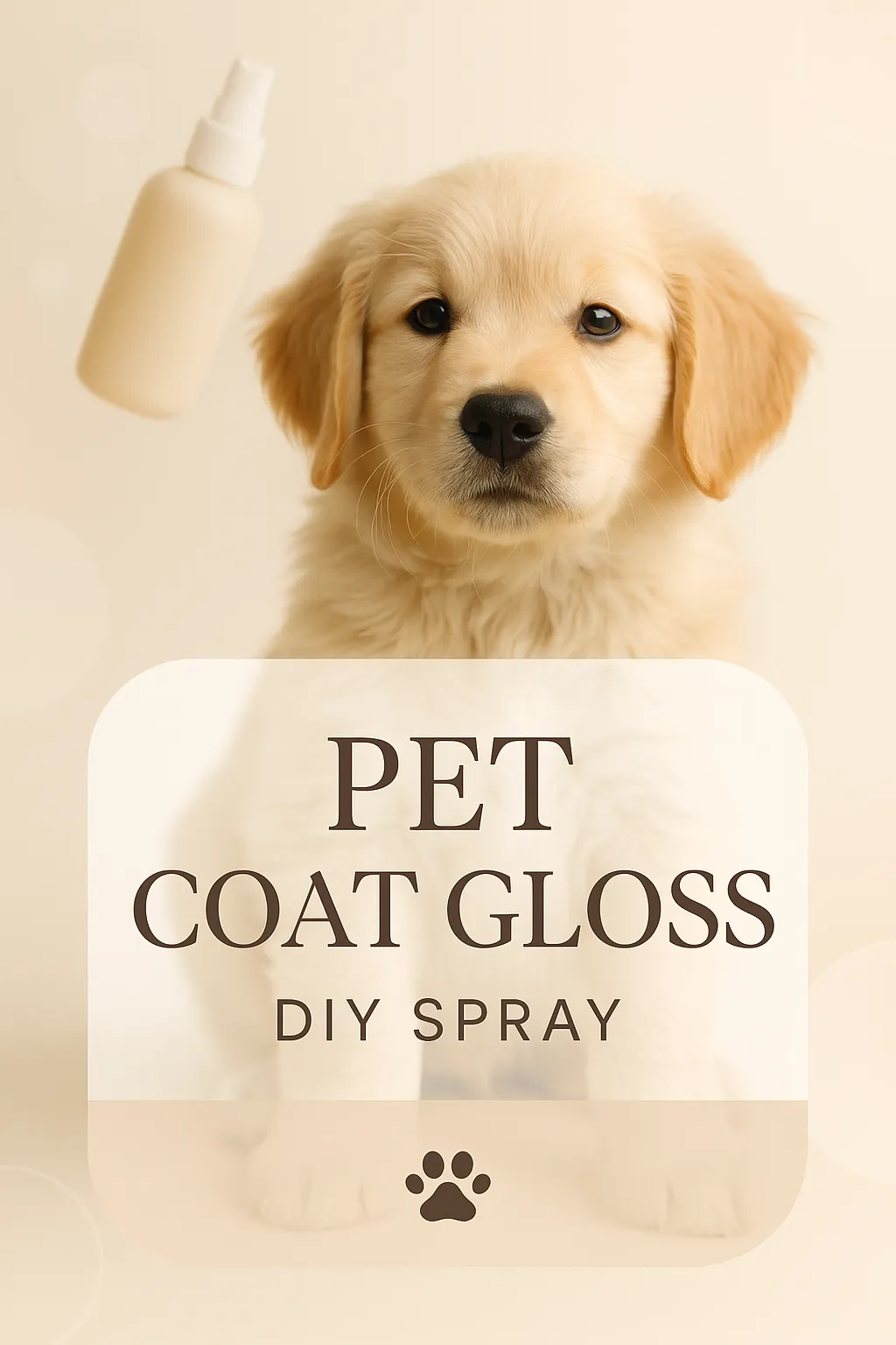 Pet Coat Gloss DIY Spray