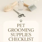 Pet Grooming Supplies Checklist