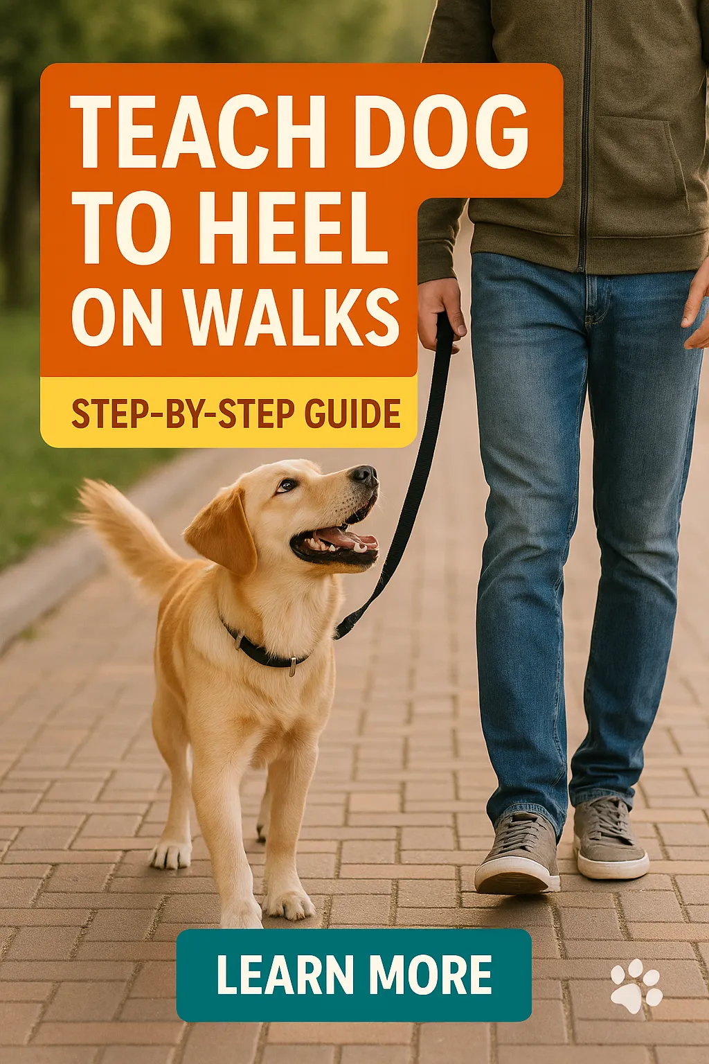 Teach Dog to Heel on Walks