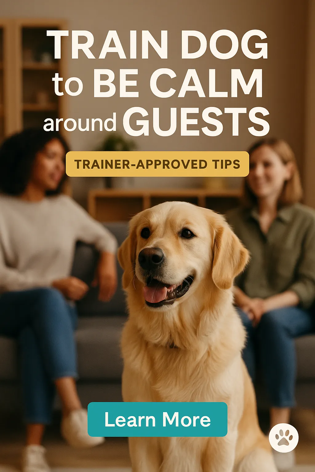 Train Dog to Be Calm Around Guests