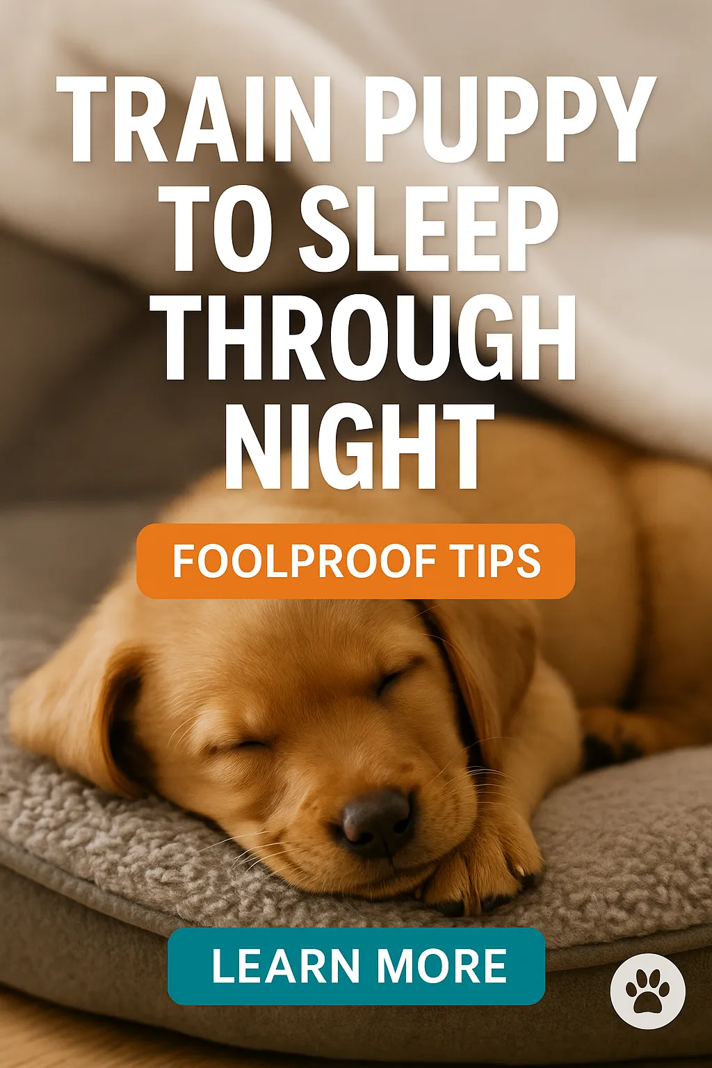 Train Puppy to Sleep Through Night