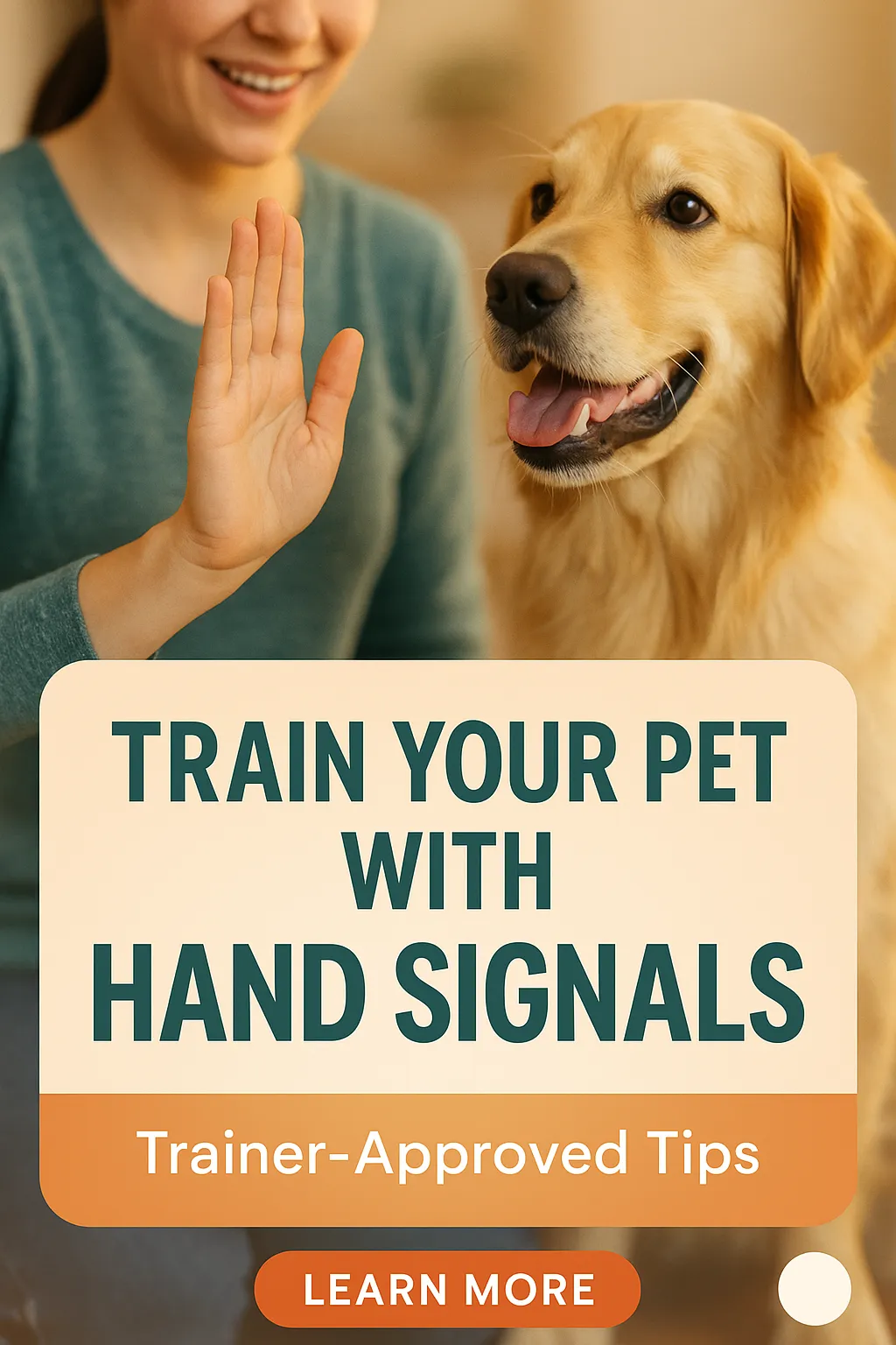 Train Your Pet with Hand Signals