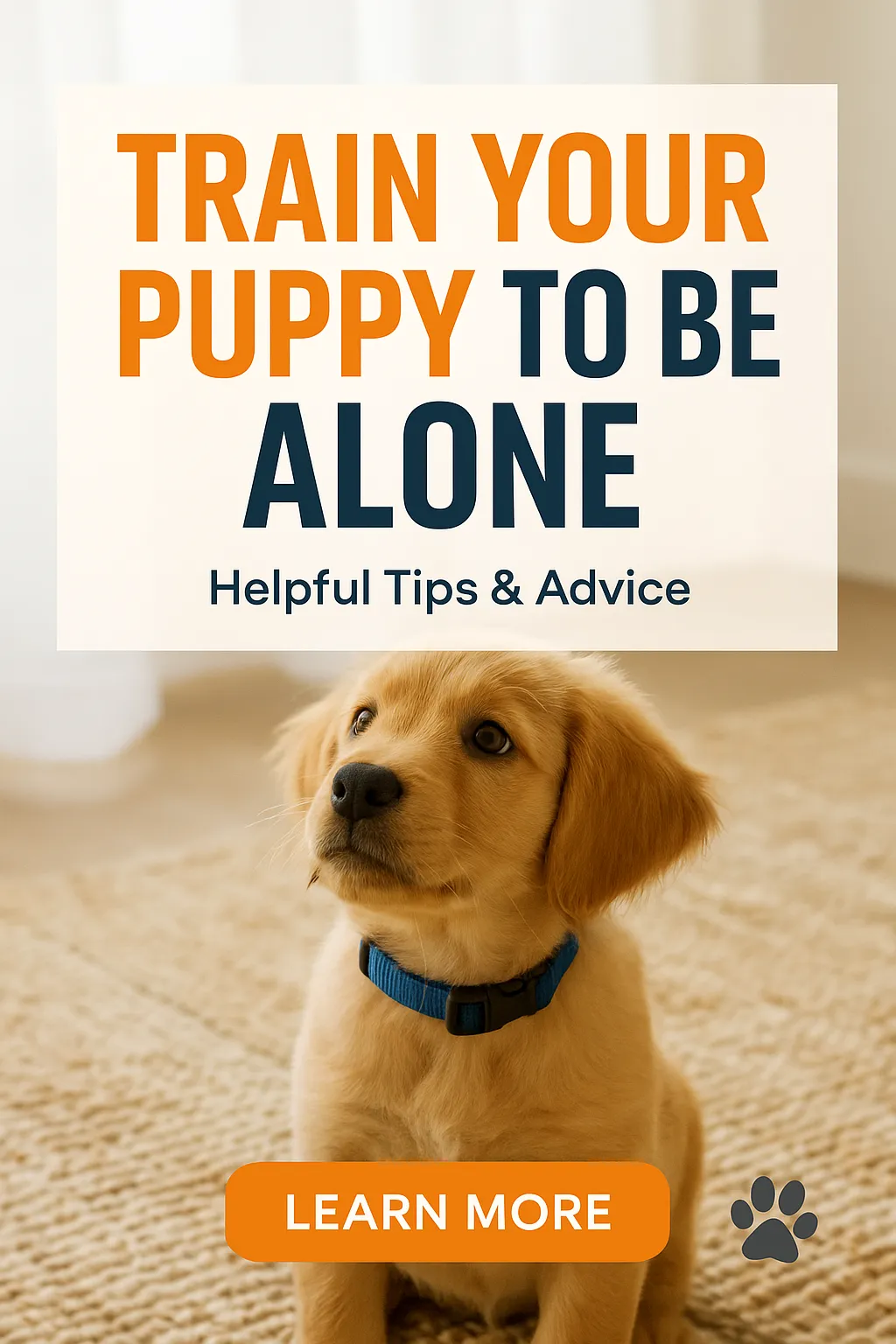 Train Your Puppy to Be Alone