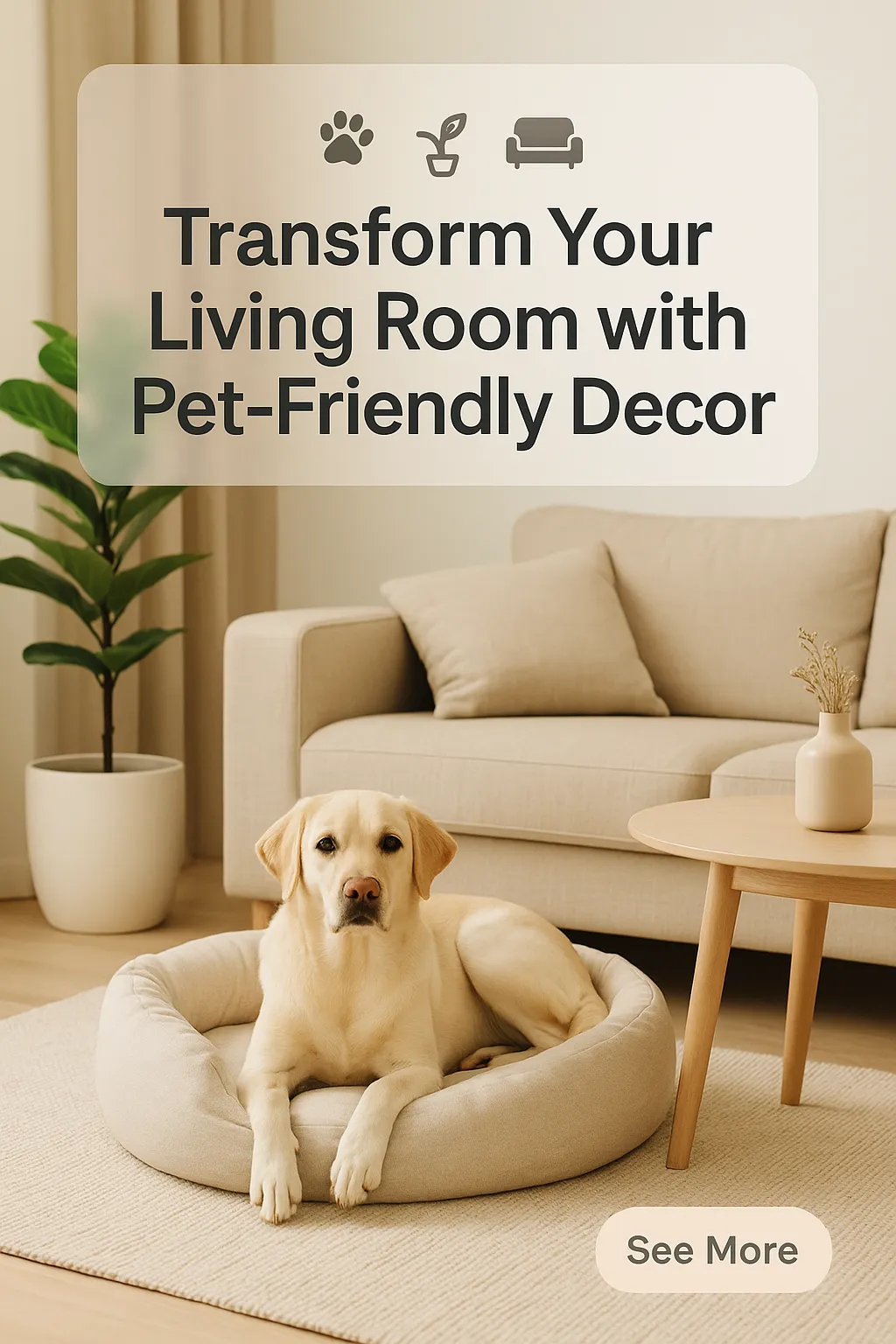 Transform Your Living Room with Pet Friendly Decor