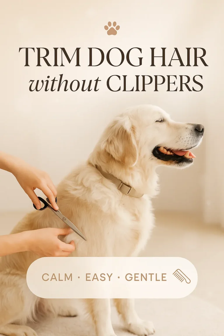 Trim Dog Hair without Clippers