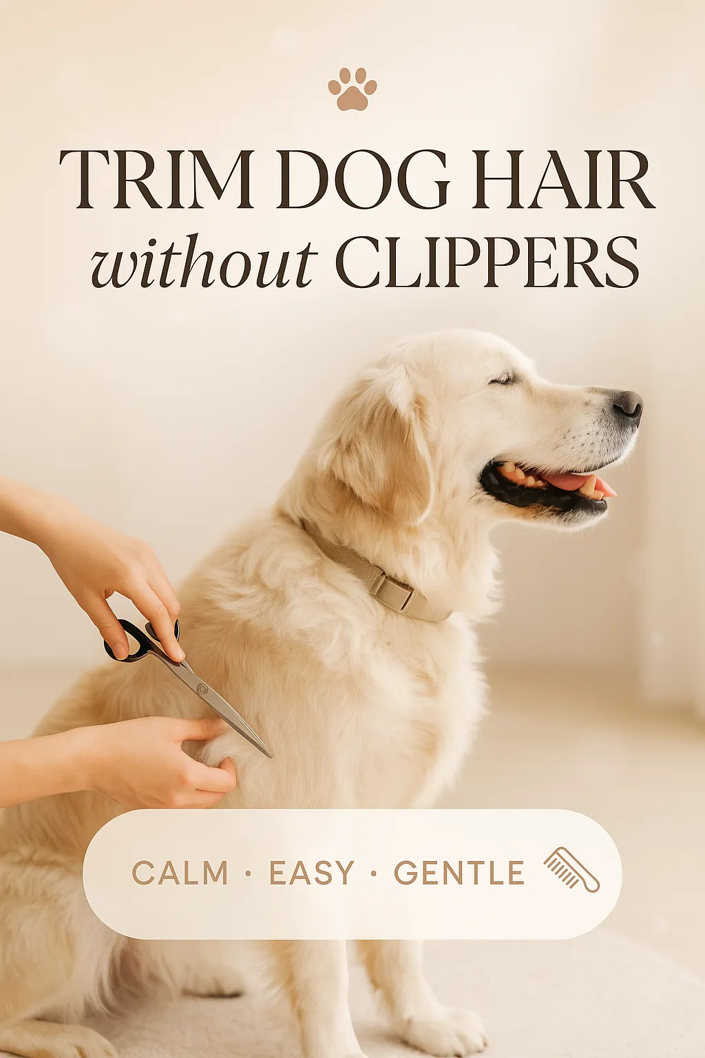 Trim Dog Hair without Clippers