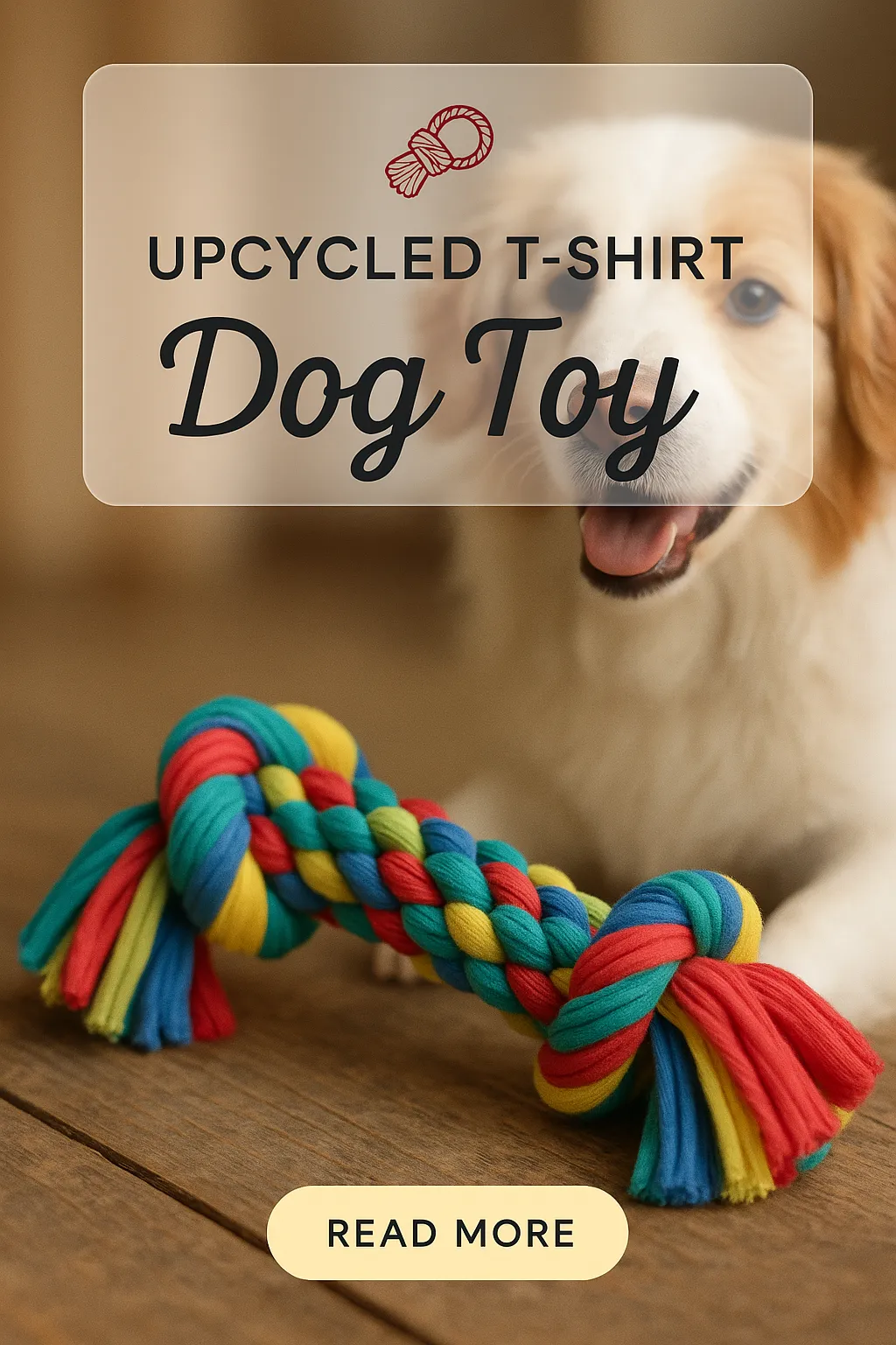 Upcycled T Shirt Dog Toy