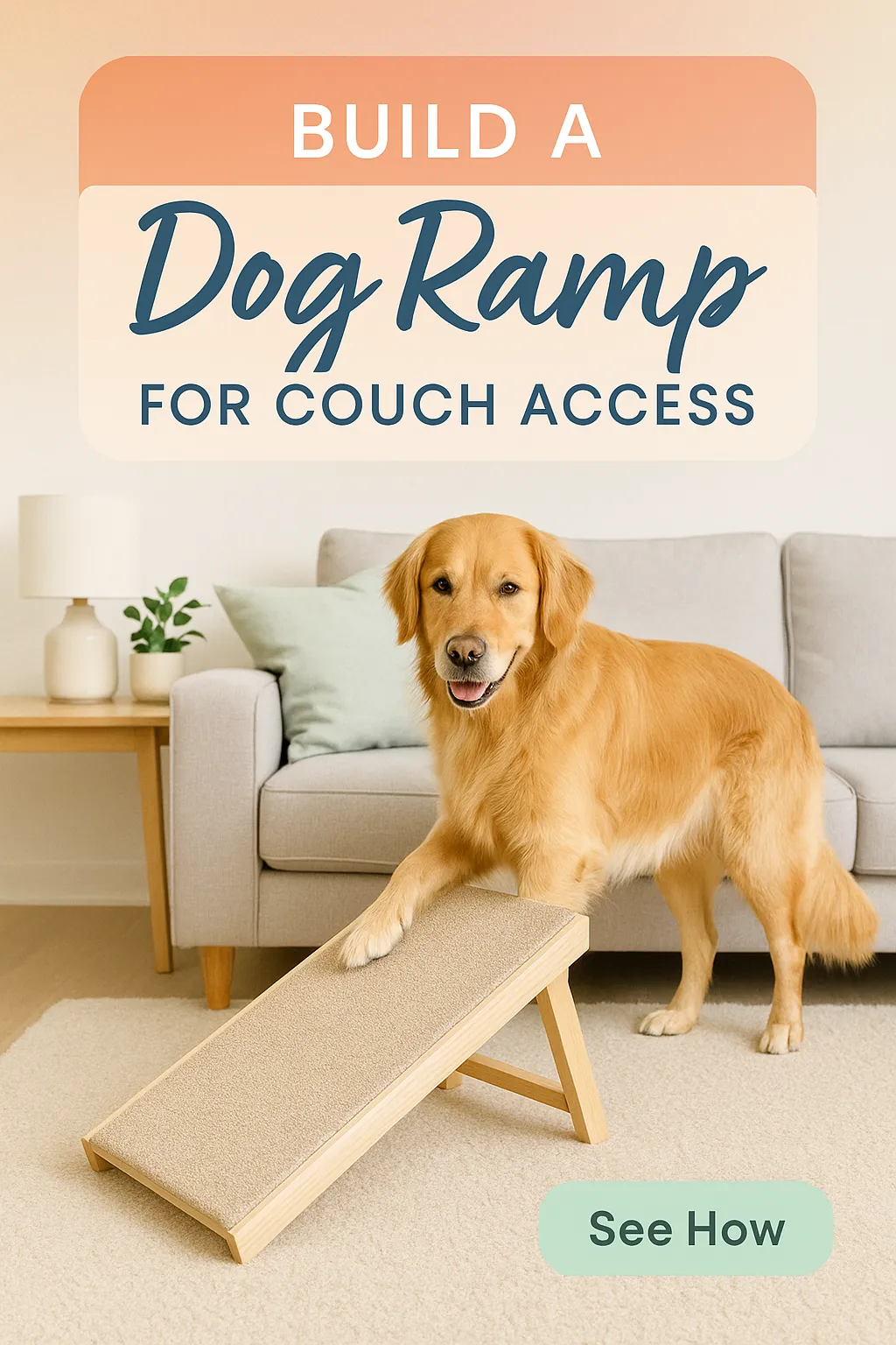 Build a Dog Ramp for Couch Access