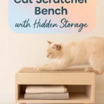 DIY Cat Scratcher Bench with Hidden Storage