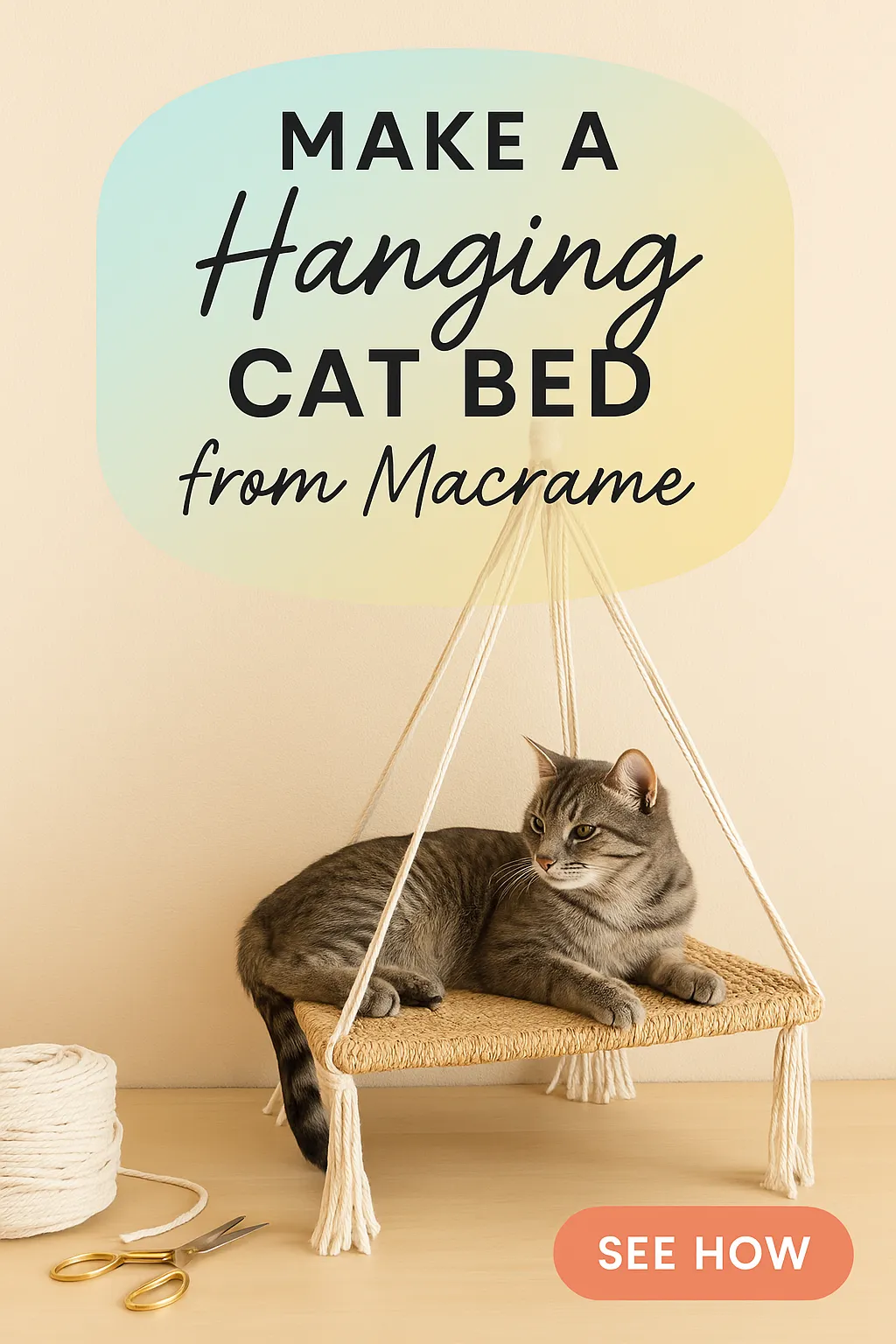 DIY Cat Scratching Mat for Floor