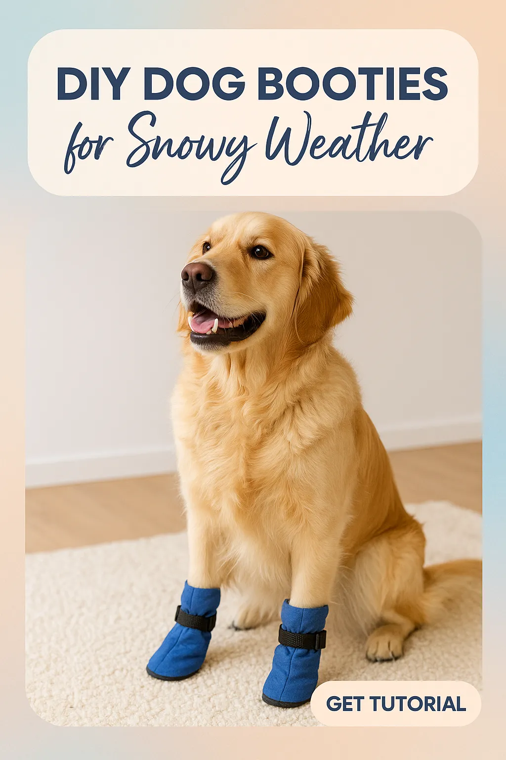 DIY Dog Booties for Snowy Weather