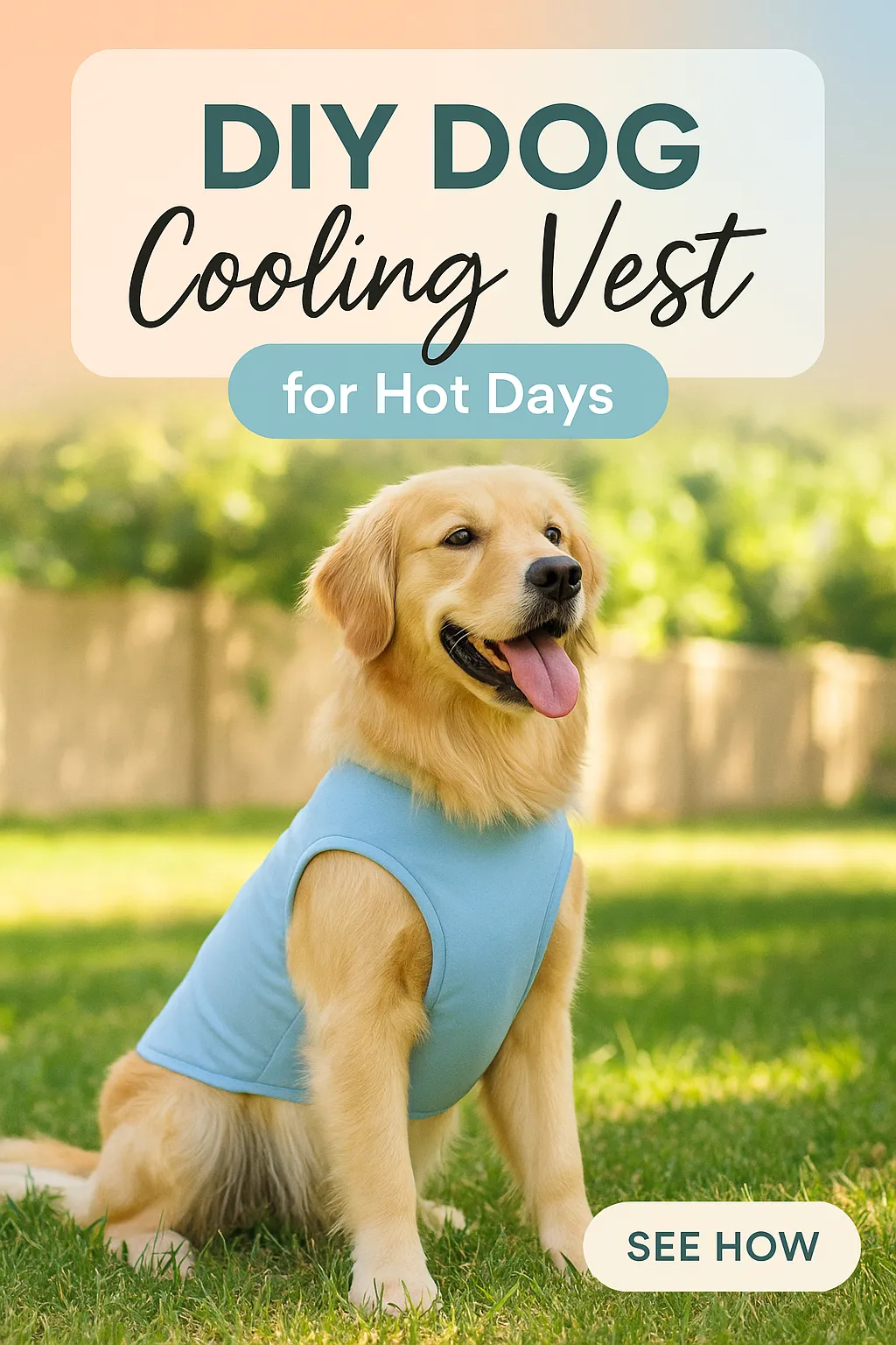 DIY Dog Cooling Vest for Hot Days