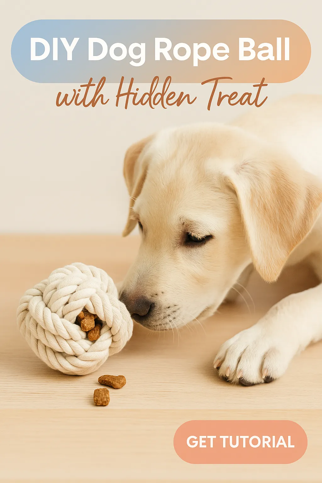 DIY Dog Rope Ball with Hidden Treat