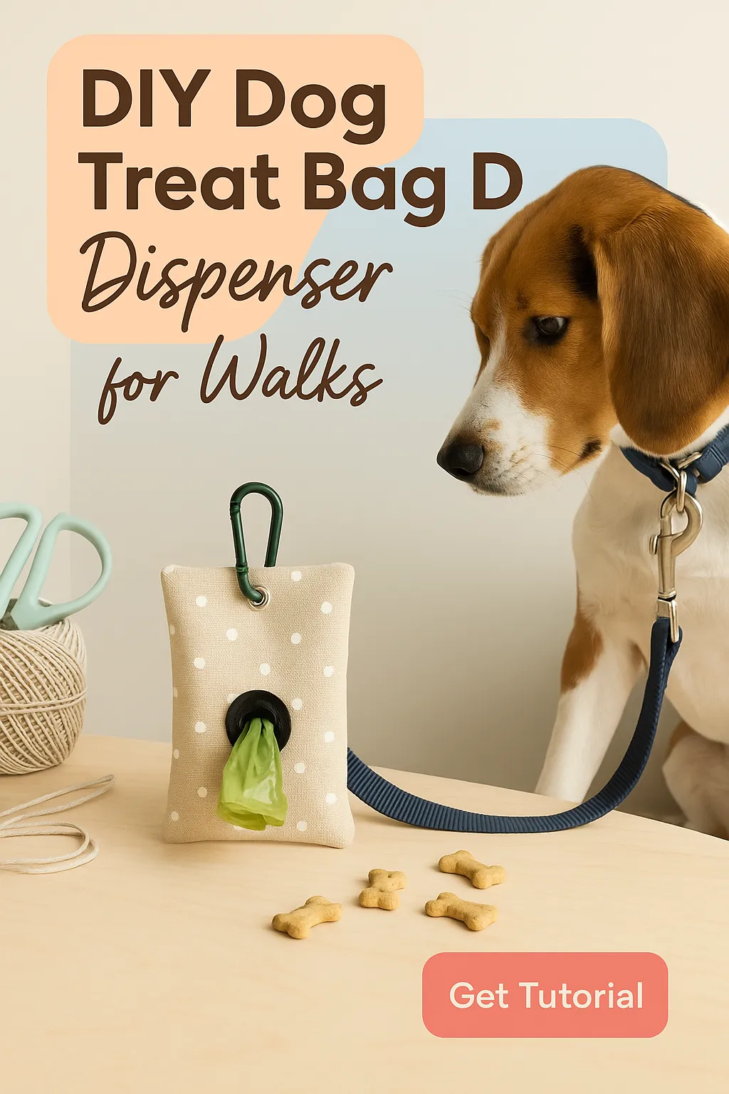 DIY Dog Treat Bag Dispenser for Walks