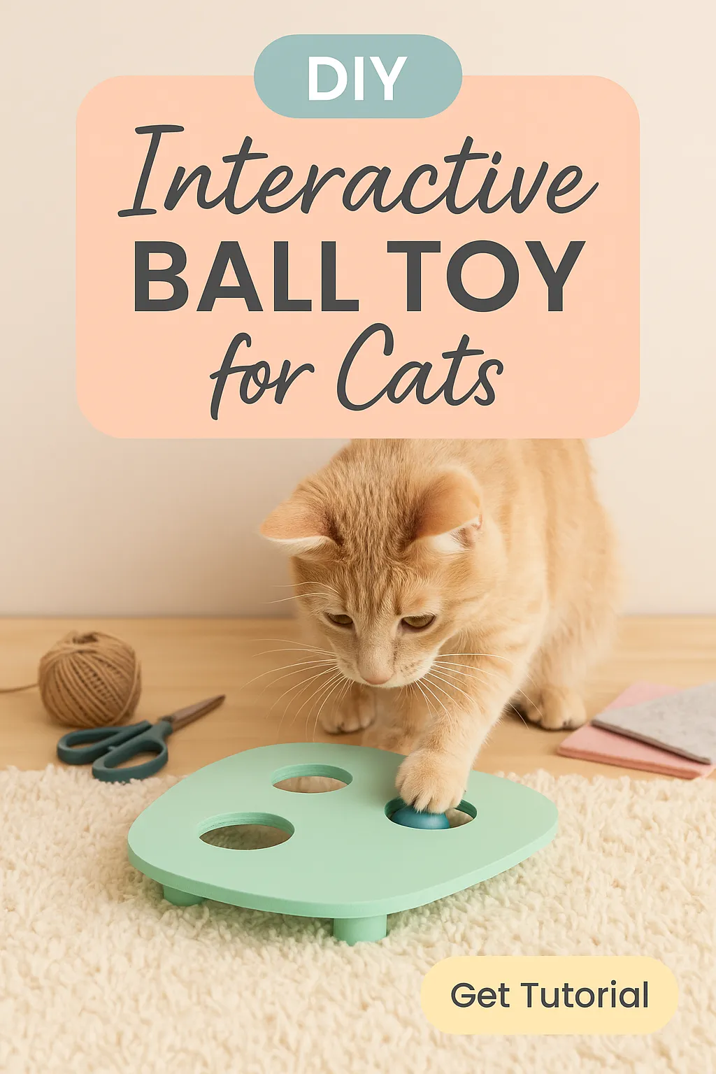 DIY Interactive Ball Toy for Cats