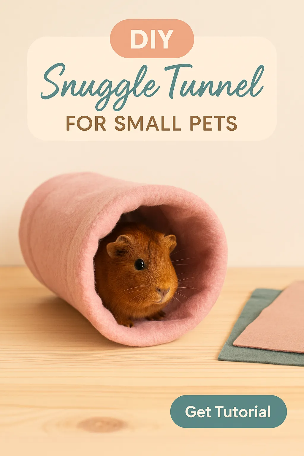 DIY Snuggle Tunnel for Small Pets