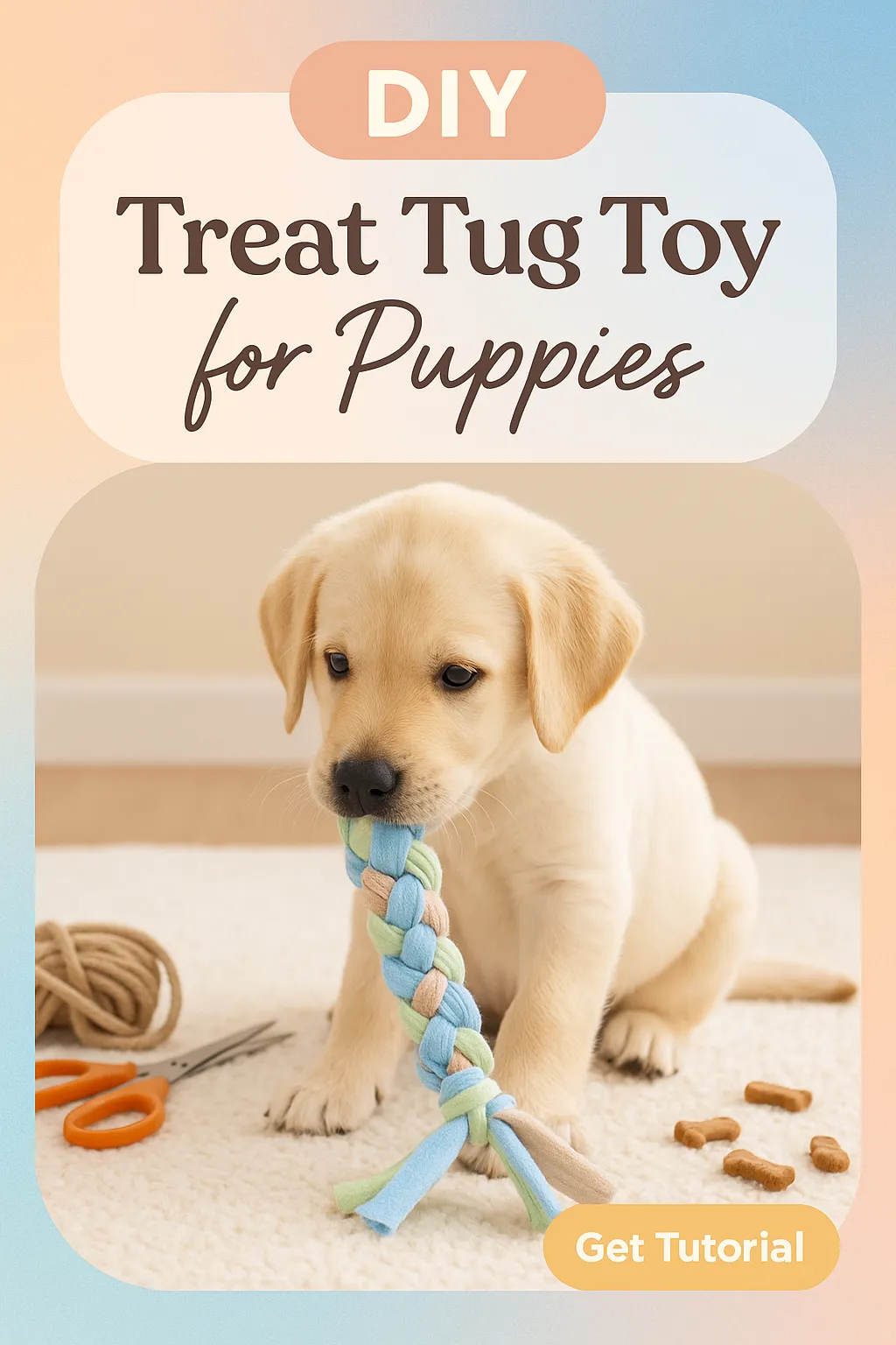 DIY Treat Tug Toy for Puppies