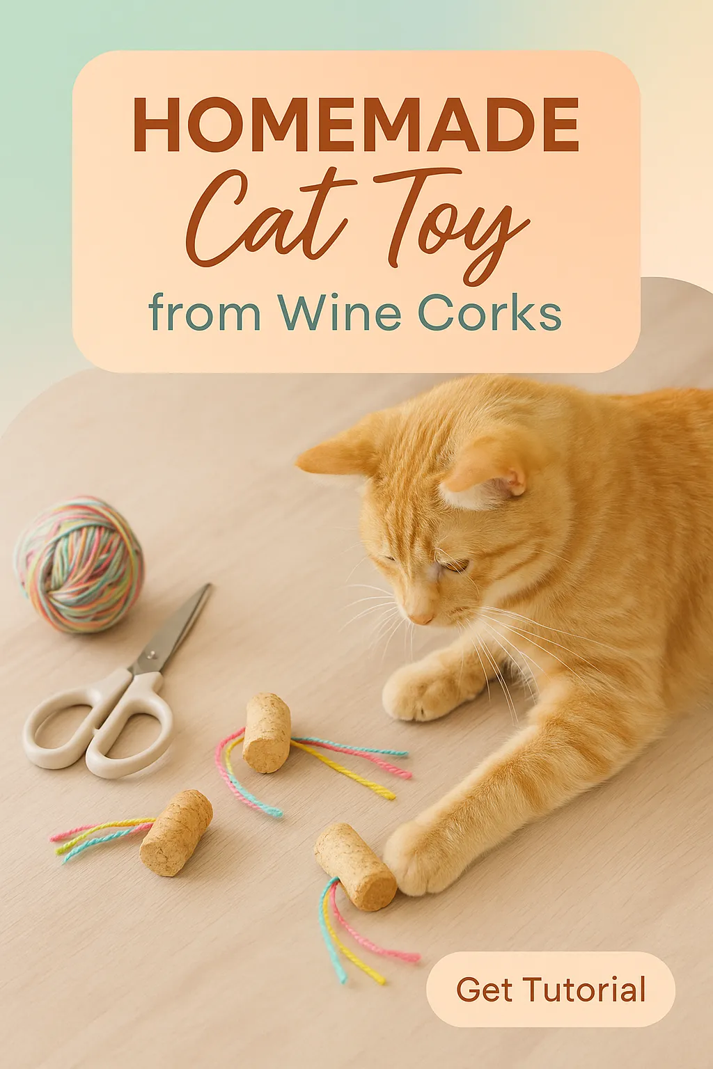 Homemade Cat Toy from Wine Corks