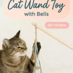 Homemade Cat Wand Toy with Bells