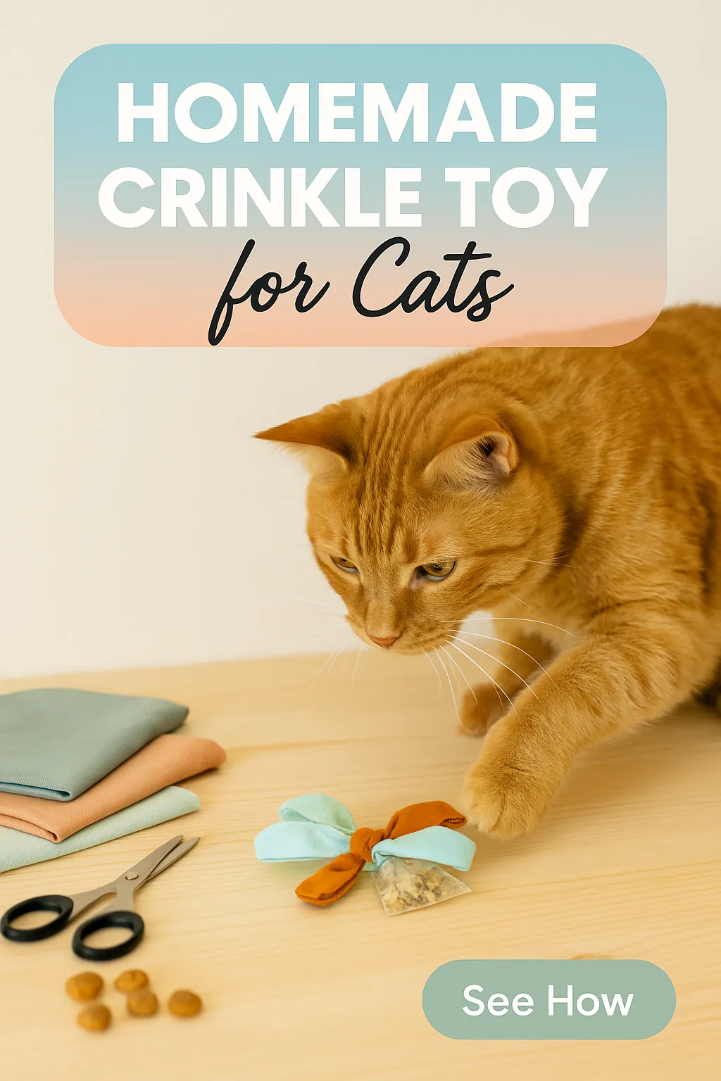 Homemade Crinkle Toy for Cats