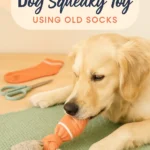 Homemade Dog Squeaky Toy Using Old Socks