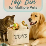 Homemade Toy Bin for Multiple Pets