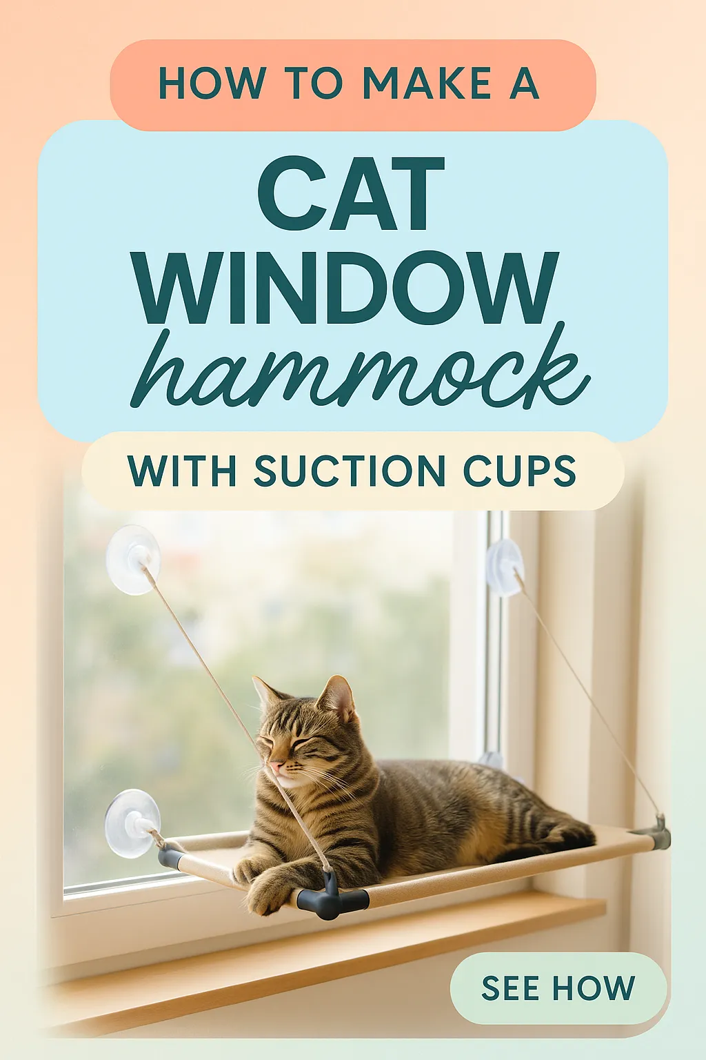 How to Make a Cat Window Hammock with Suction Cups
