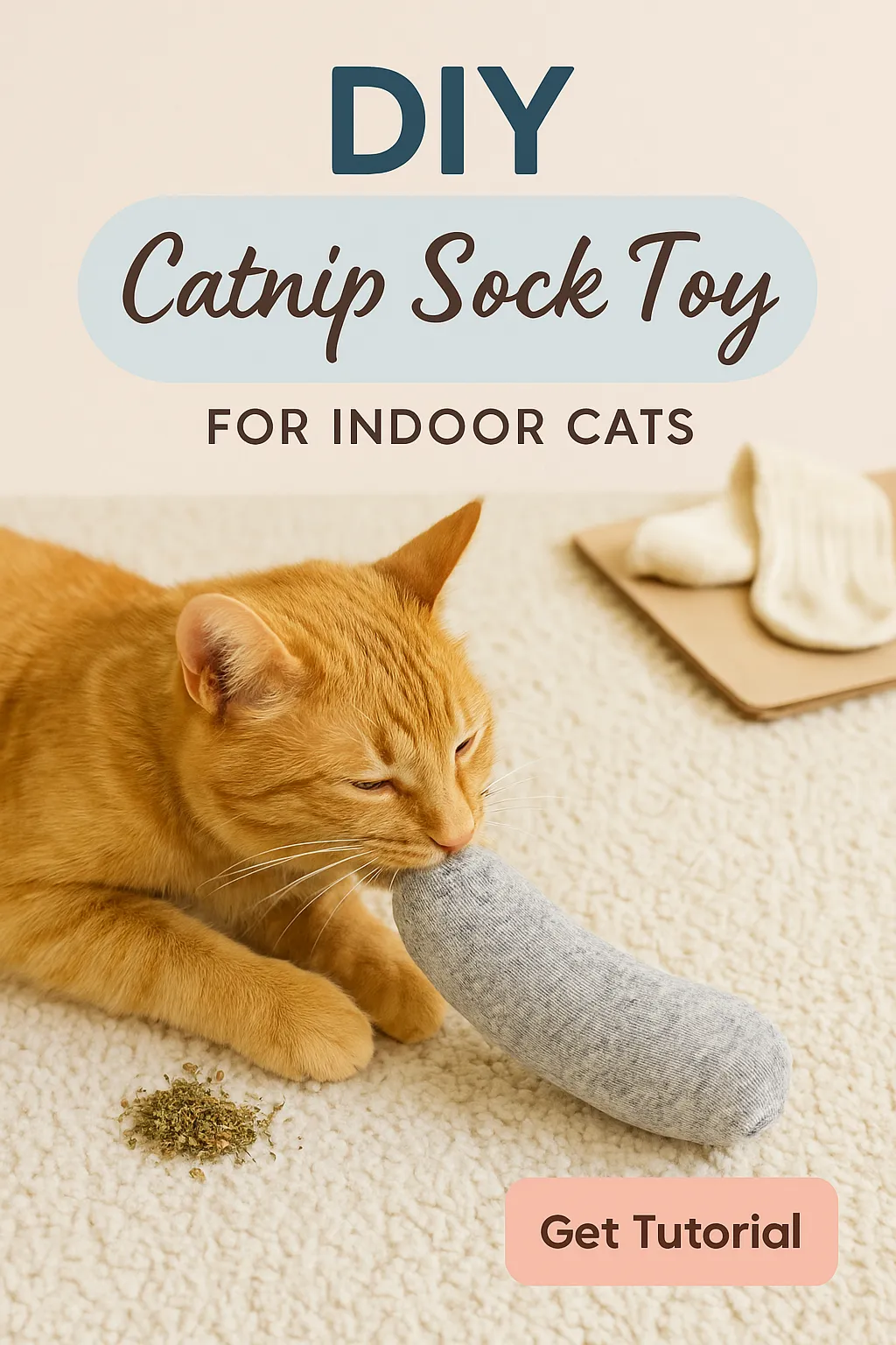 Make a Catnip Sock Toy for Indoor Cats