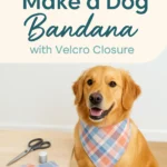 Make a Dog Bandana with Velcro Closure