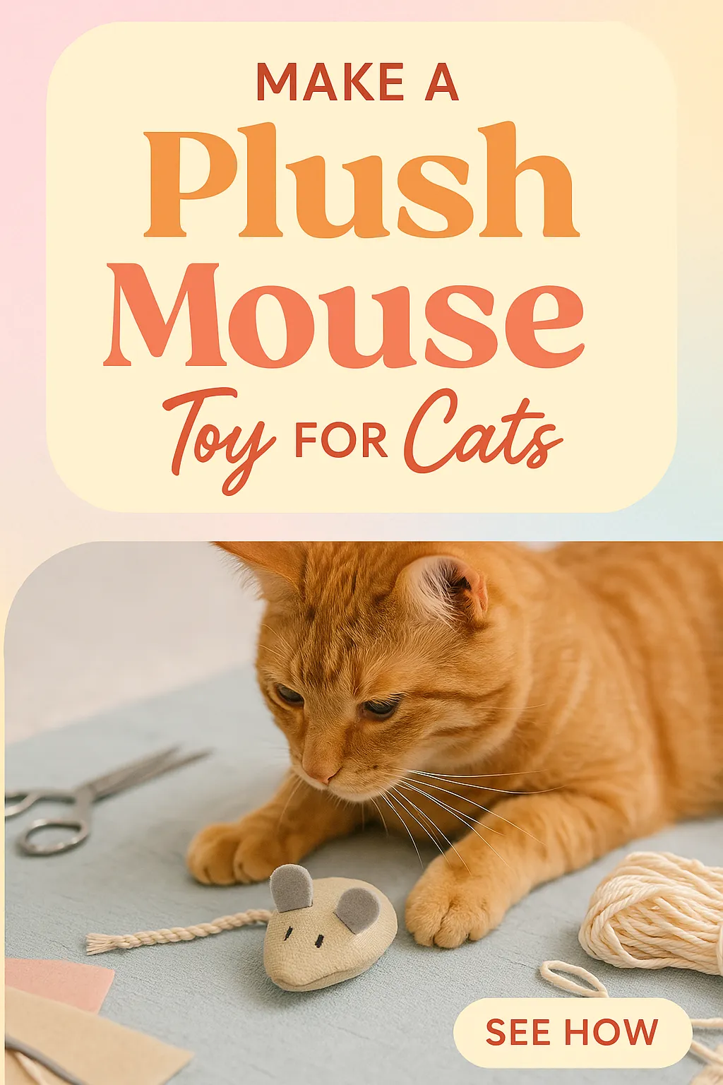 Make a Plush Mouse Toy for Cats
