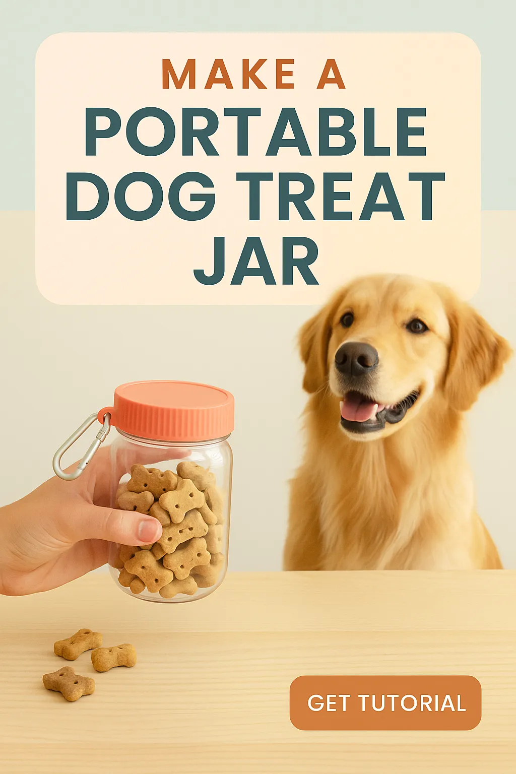 Make a Portable Dog Treat Jar