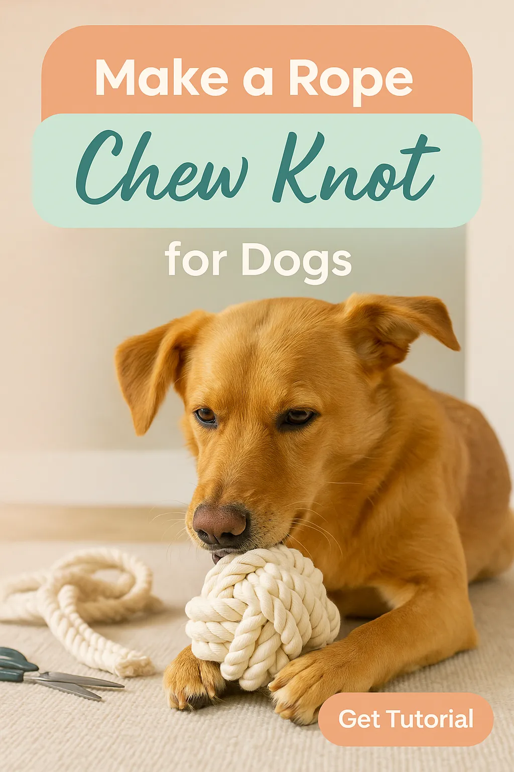 Make a Rope Chew Knot for Dogs