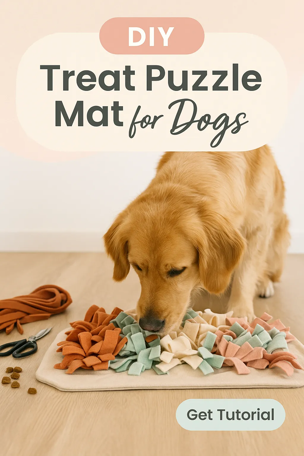 Make a Treat Puzzle Mat for Dogs