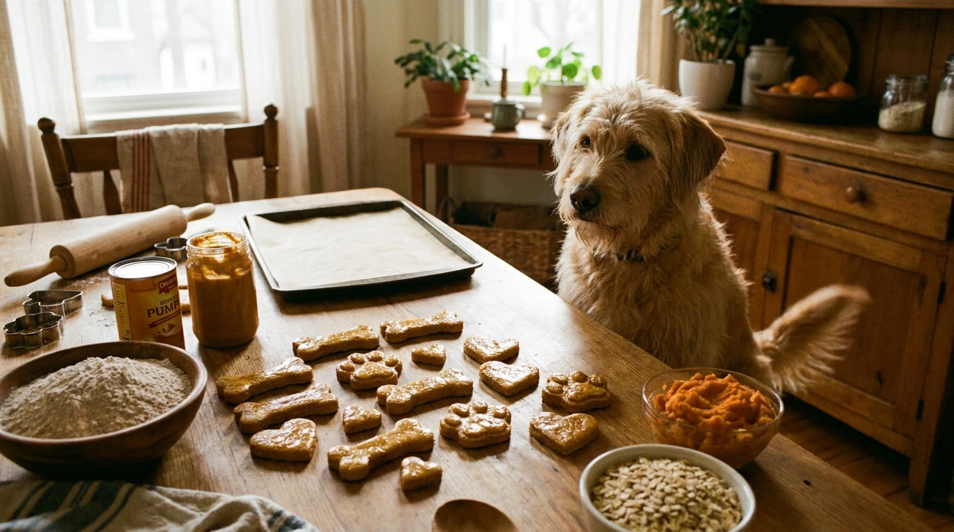 Easy Recipes for Homemade Dog Biscuits