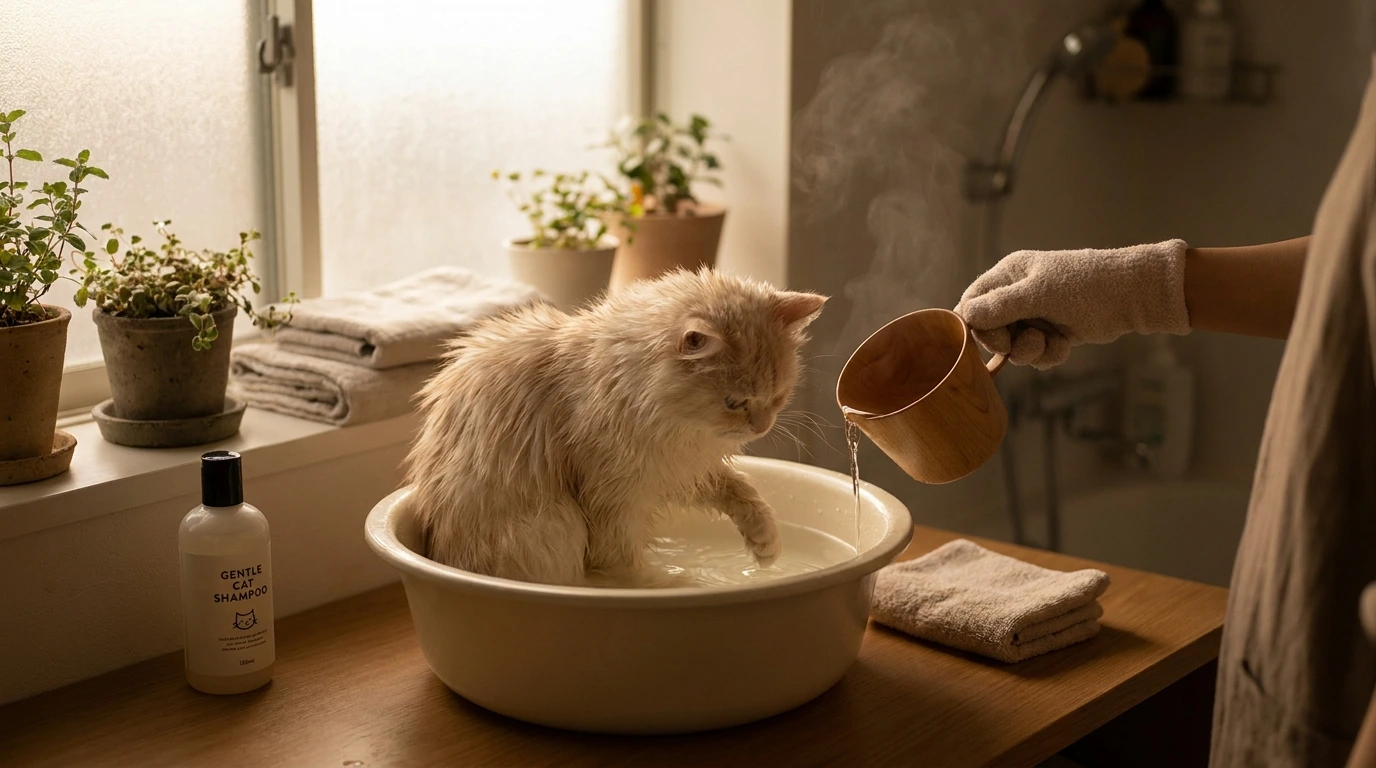 Steps to Bathe Your Cat