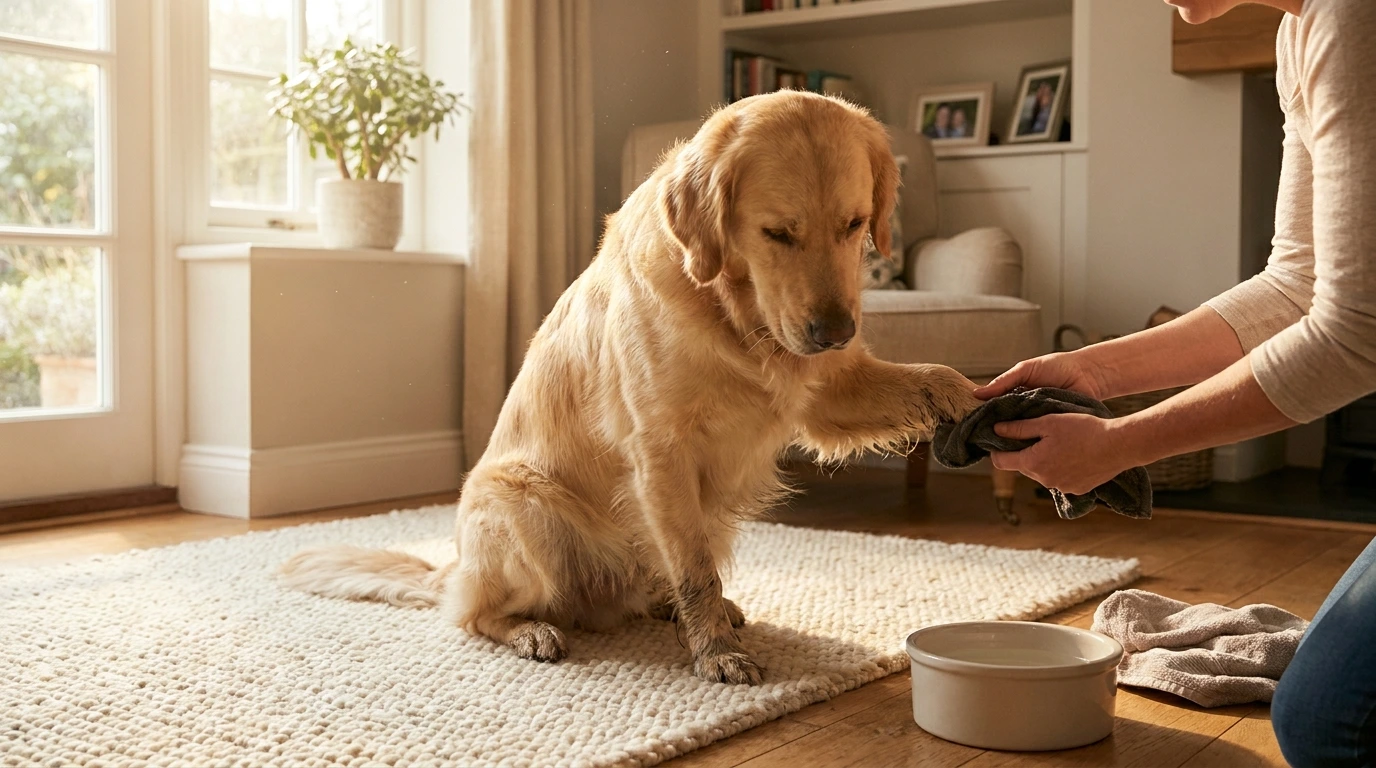 The Importance of Cleaning Your Dog's Paws