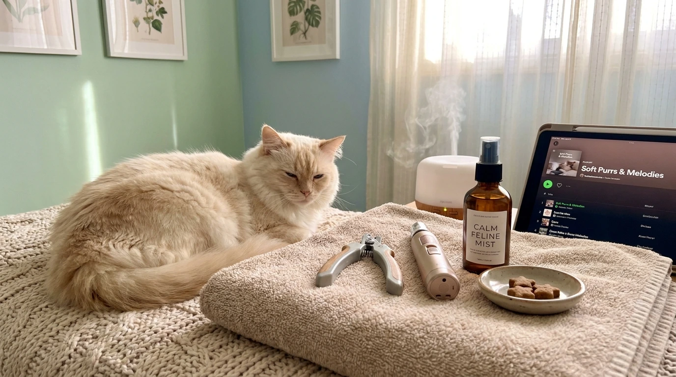 Preparing for the Claw Clipping Session