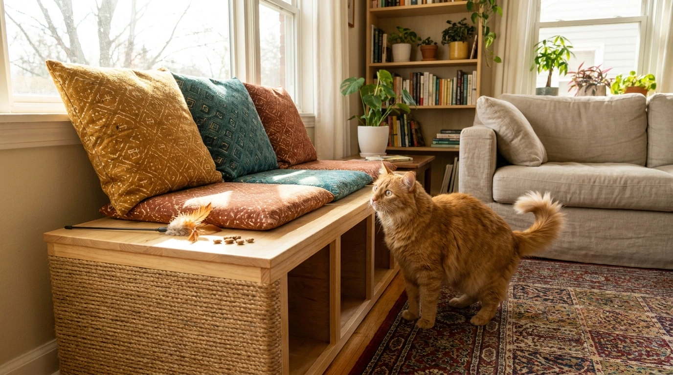 Engaging Your Cat with the Bench
