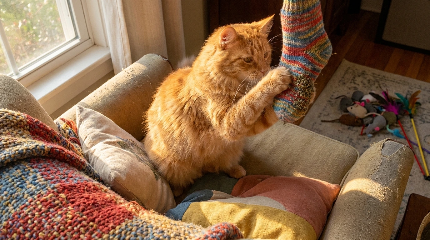 Engaging Your Cat with the Toy