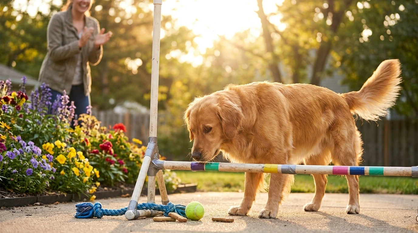 Training Your Dog to Use the Jump Bar