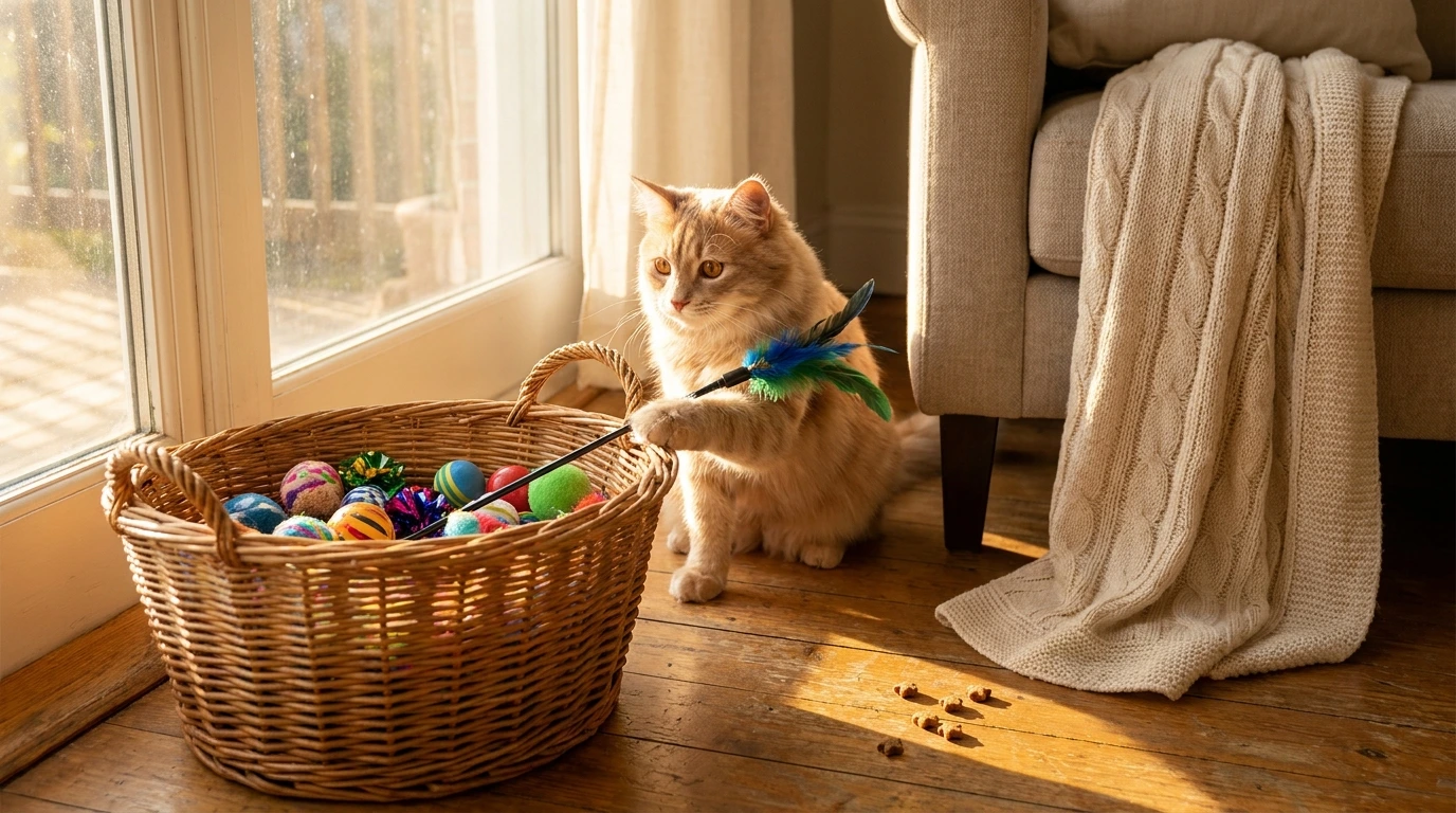 Engaging Your Cat with the Basket