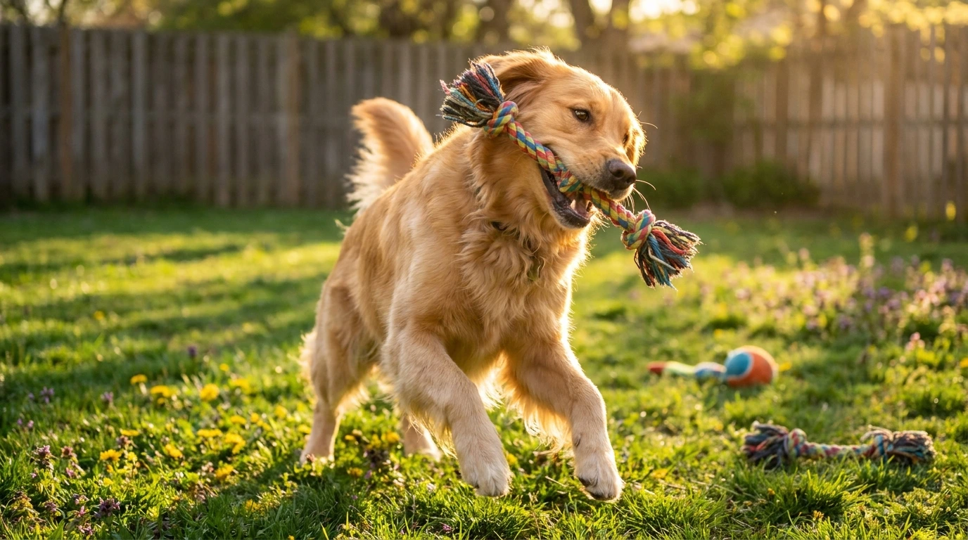 1961 engaging your dog with the rope chew ball Engaging Your Dog with the Rope Chew Ball