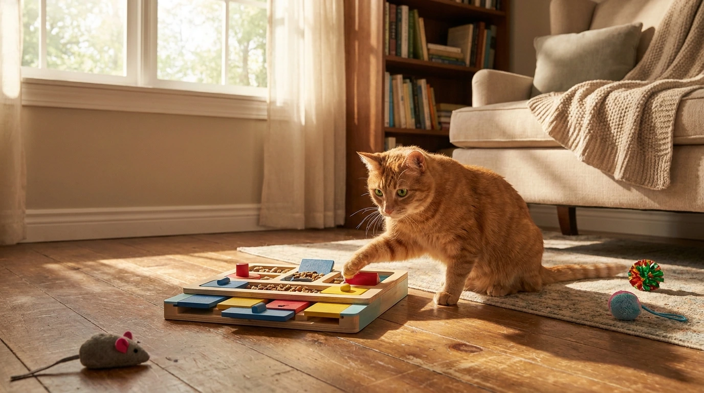 1964 engaging your cat with the puzzle feeder Engaging Your Cat with the Puzzle Feeder