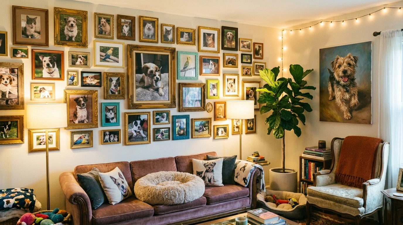 Creative Wall Art Featuring Pets