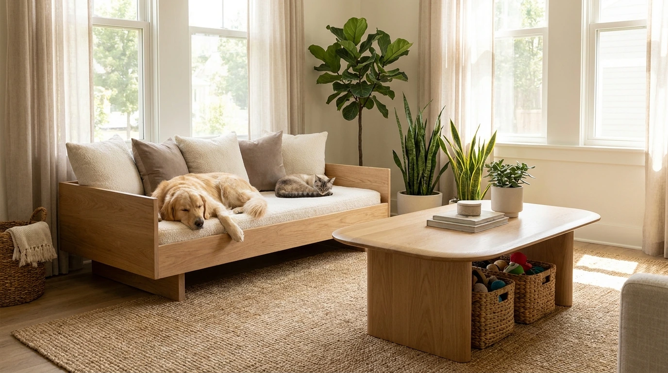 Understanding Warm Minimalism in Pet Spaces