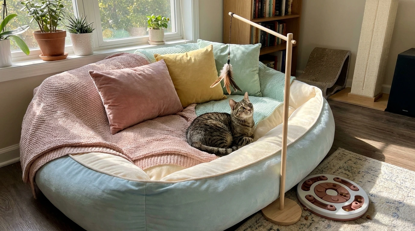 Creating a Comfortable Cat Lounge