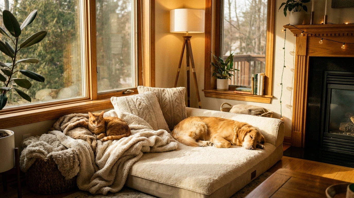 770 comfortable pet beds and lounging areas Comfortable Pet Beds and Lounging Areas